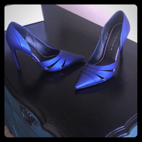 New Zara blue heels - Picture 1 of 1